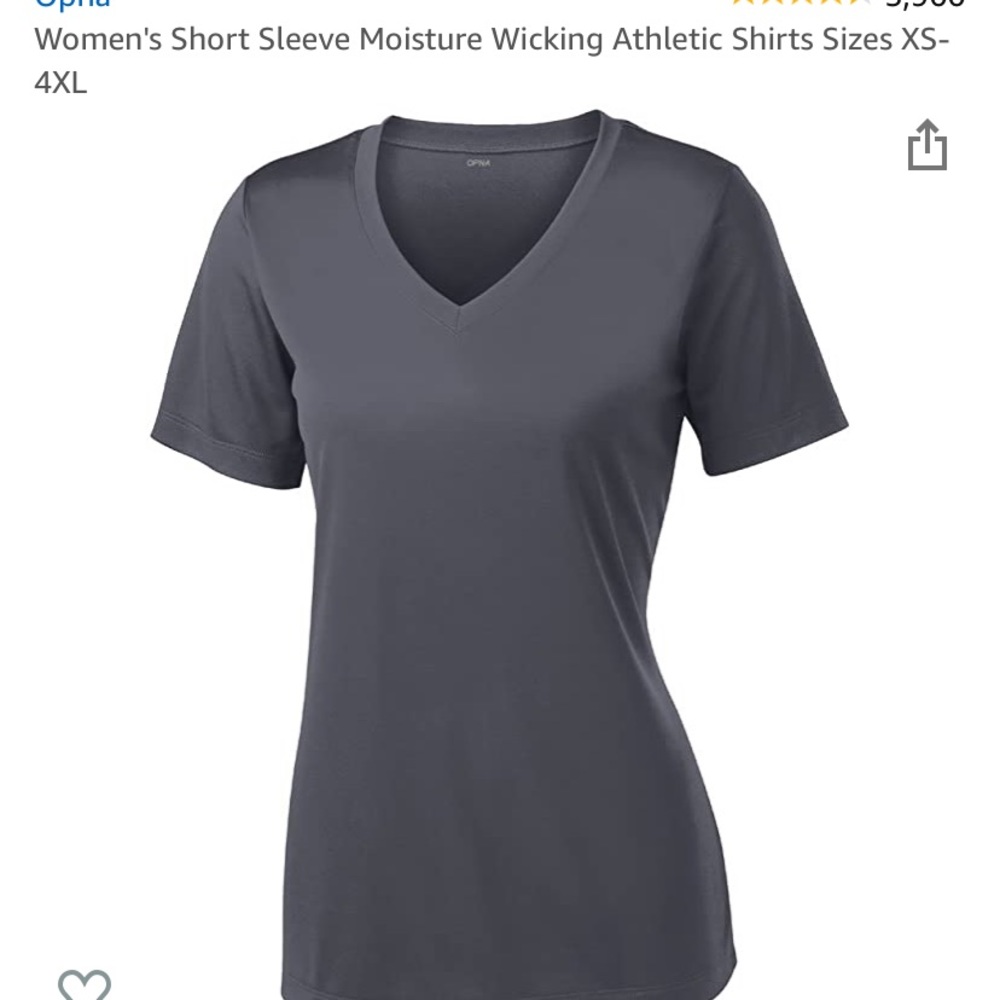 Short sleeve athletic shirt size M